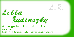 lilla rudinszky business card